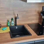 Appartement Federnest - Luxus-studio - Kingsize Boxspringbett - Home-office Mit Monitor Und Drucker - 11 Min Hbf