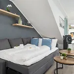 Federnest - Luxus-studio - Kingsize Boxspringbett - Home-office Mit Monitor Und Drucker - 11 Min Hbf Appartement *
