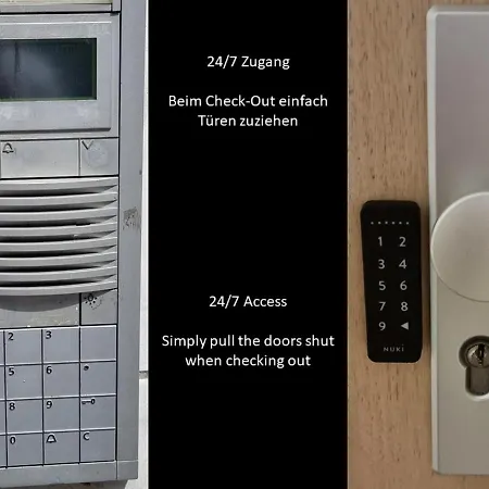 Lägenhet Federnest - Luxus-studio - Kingsize Boxspringbett - Home-office Mit Monitor Und Drucker - 11 Min Hbf