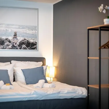 Federnest - Luxus-studio - Kingsize Boxspringbett - Home-office Mit Monitor Und Drucker - 11 Min Hbf Apartamento