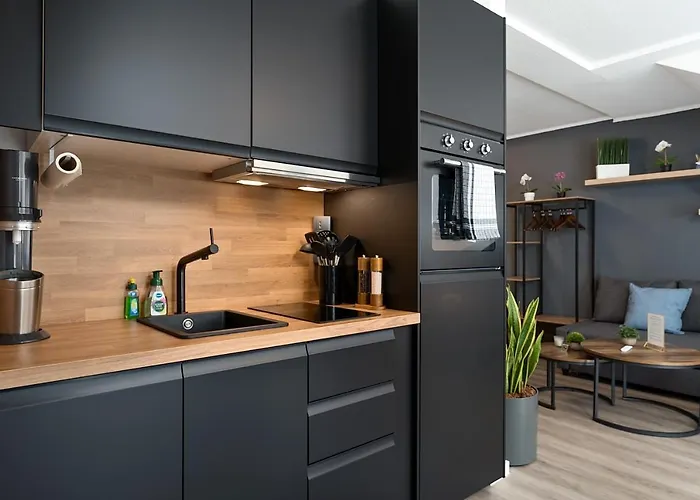 דירה Federnest - Luxus-studio - Kingsize Boxspringbett - Home-office Mit Monitor Und Drucker - 11 Min Hbf